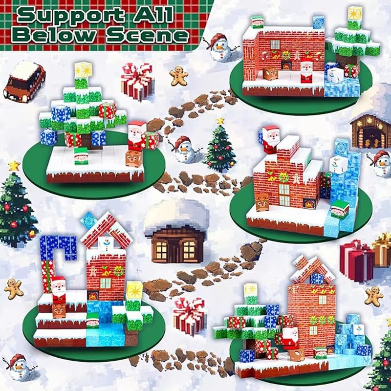 Creative Magnetic Minecraft Style Building Block random 150 PCS Creative Magnetic Minecraft Style Building Block random 150 PCS